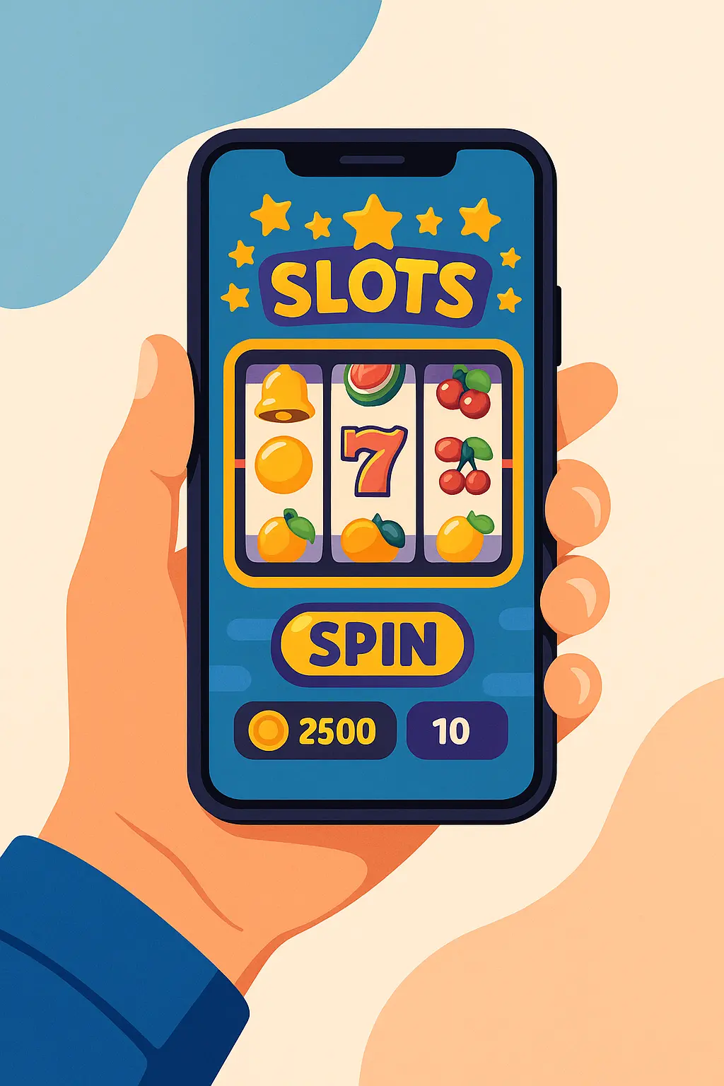 App Slotomania no telemóvel
